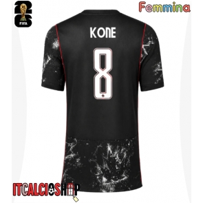 Canada Ismael Kone #8 Seconda Maglia Femmina Mondiali 2026 Manica Corta Canada Ismael Kone #8 Seconda Maglia Femmina Mondiali 2026 Manica Corta